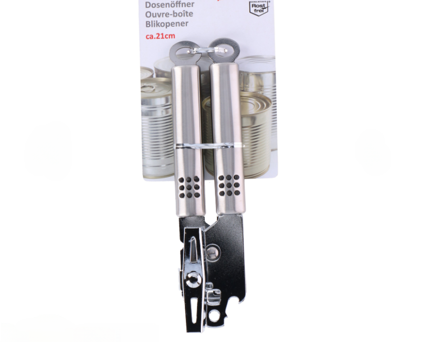 Manual Tin Opener — Stainless Steel, 21cm