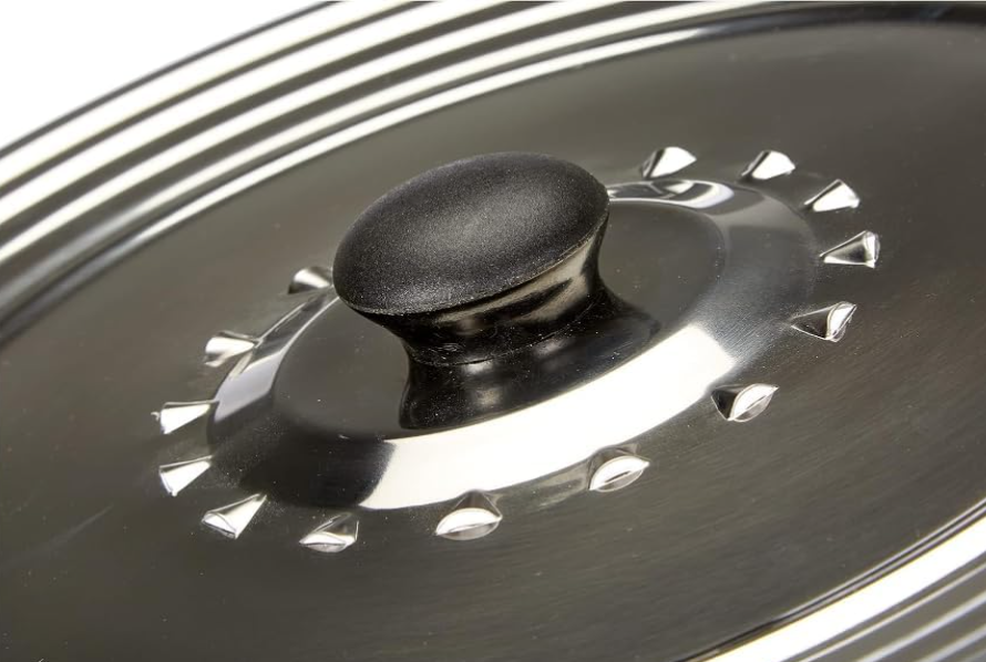 Universal stainless steel pot lid 24 cm – saucepan and frying pan lid replacement