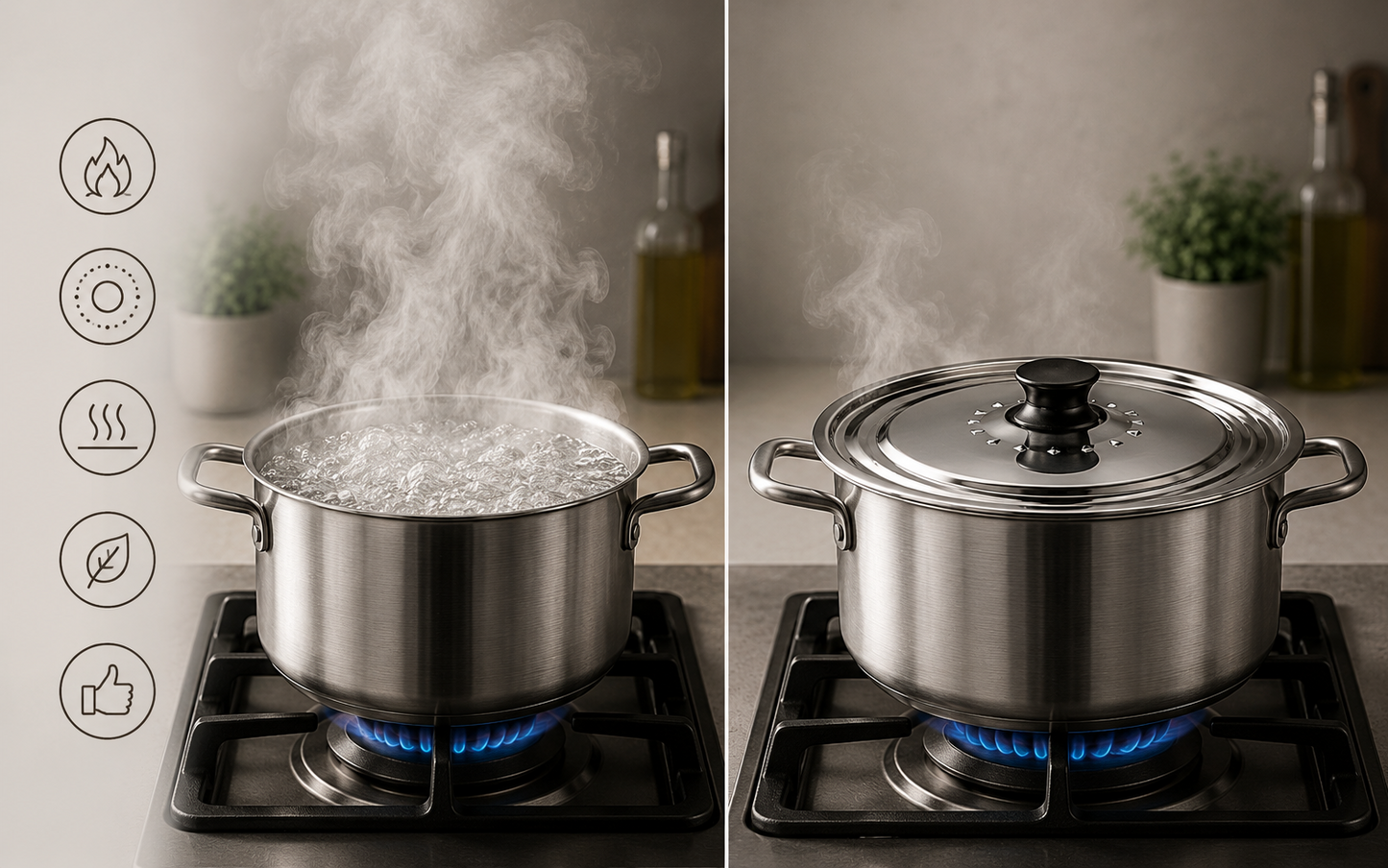 Universal lid fits multiple pan and pot sizes – stainless steel